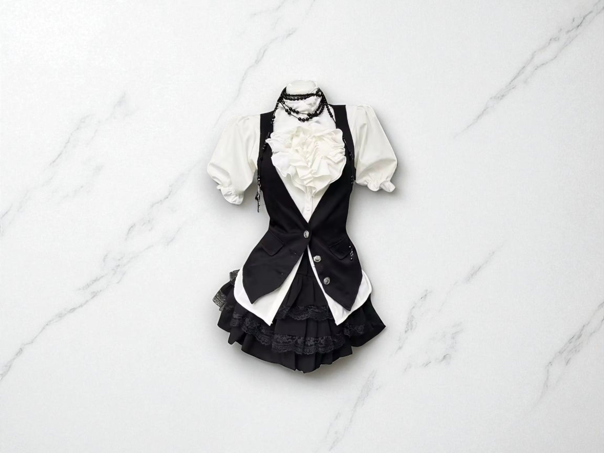 Y2K VINTAGE GOTHIC DRESS 'VESPERA'