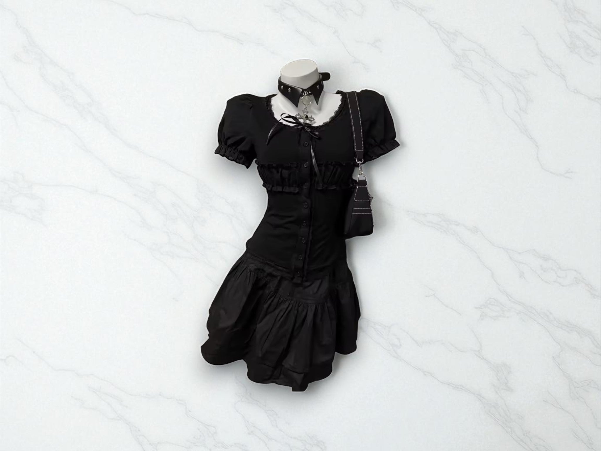 Y2K VINTAGE GOTHIC DRESS 'NOCTIS'